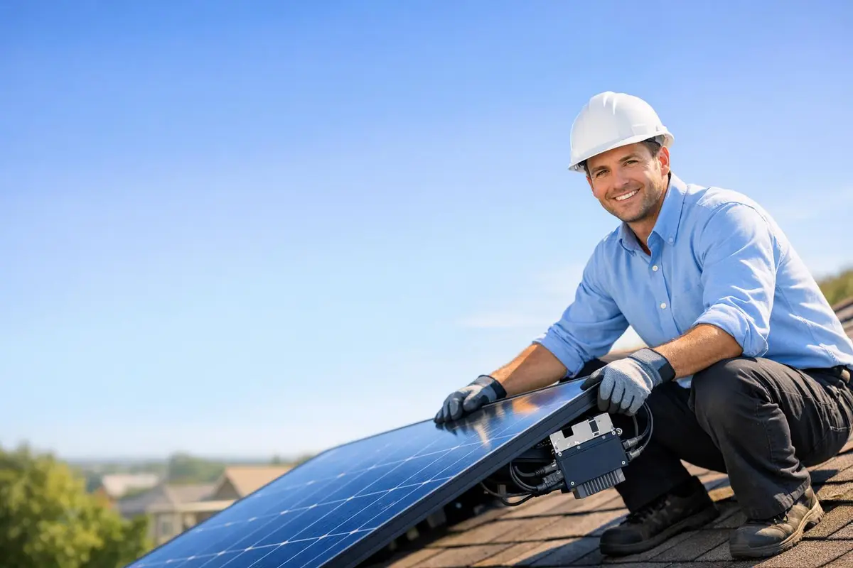 panneau solaire avec micro onduleur intégré